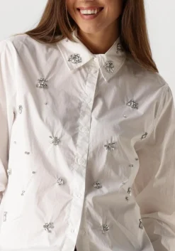 DAMES SUMMUM te blouses blouse crispy poplin diamants