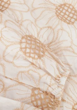 DAMES SUMMUM te blouses longsleeve top flower embroidery