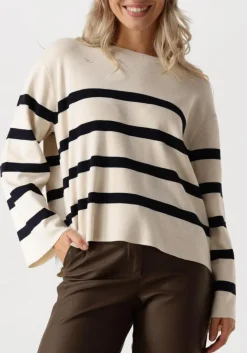 DAMES SUMMUM te trui striped sweater soft viscose polyamide knit