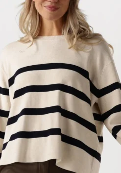 DAMES SUMMUM te trui striped sweater soft viscose polyamide knit