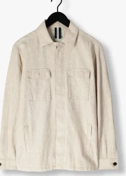 Heren PROFUOMO overshirts overshirt cotton linen