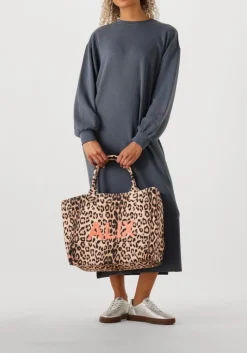 DAMES ALIX THE LABEL e mini jurk ladies knitted flowy long sweater dress