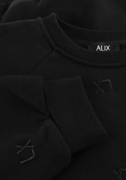 DAMES ALIX THE LABEL e sweater knitted logo sweater