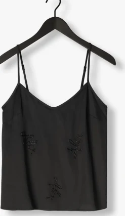 DAMES ALIX THE LABEL e top ladies woven satin beaded camisole