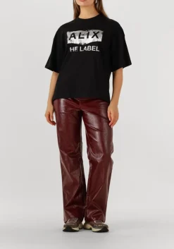 DAMES ALIX THE LABEL e t-shirt foil print t-shirt