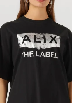 DAMES ALIX THE LABEL e t-shirt foil print t-shirt