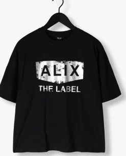 DAMES ALIX THE LABEL e t-shirt foil print t-shirt