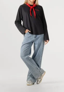 DAMES ALIX THE LABEL e t-shirt ladies knitted raglan longsleeve