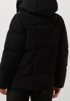 DAMES BLONDE08 e gewatteerde jas korte doorgestikte jas