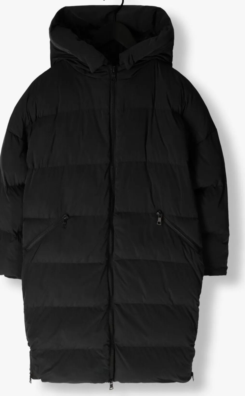 DAMES BLONDE08 e gewatteerde jas lang doorgestikte jas