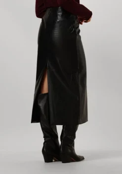 DAMES BRUUNS BAZAAR e maxirok croco tuanella skirt