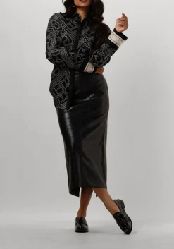 DAMES BRUUNS BAZAAR e maxirok croco tuanella skirt