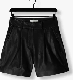 DAMES CO'COUTURE e korte broek phoebecc leather pleat shorts