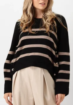 DAMES CO'COUTURE e truien/vesten maja button stripe