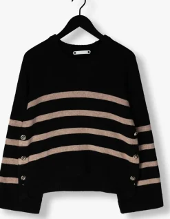 DAMES CO'COUTURE e truien/vesten maja button stripe