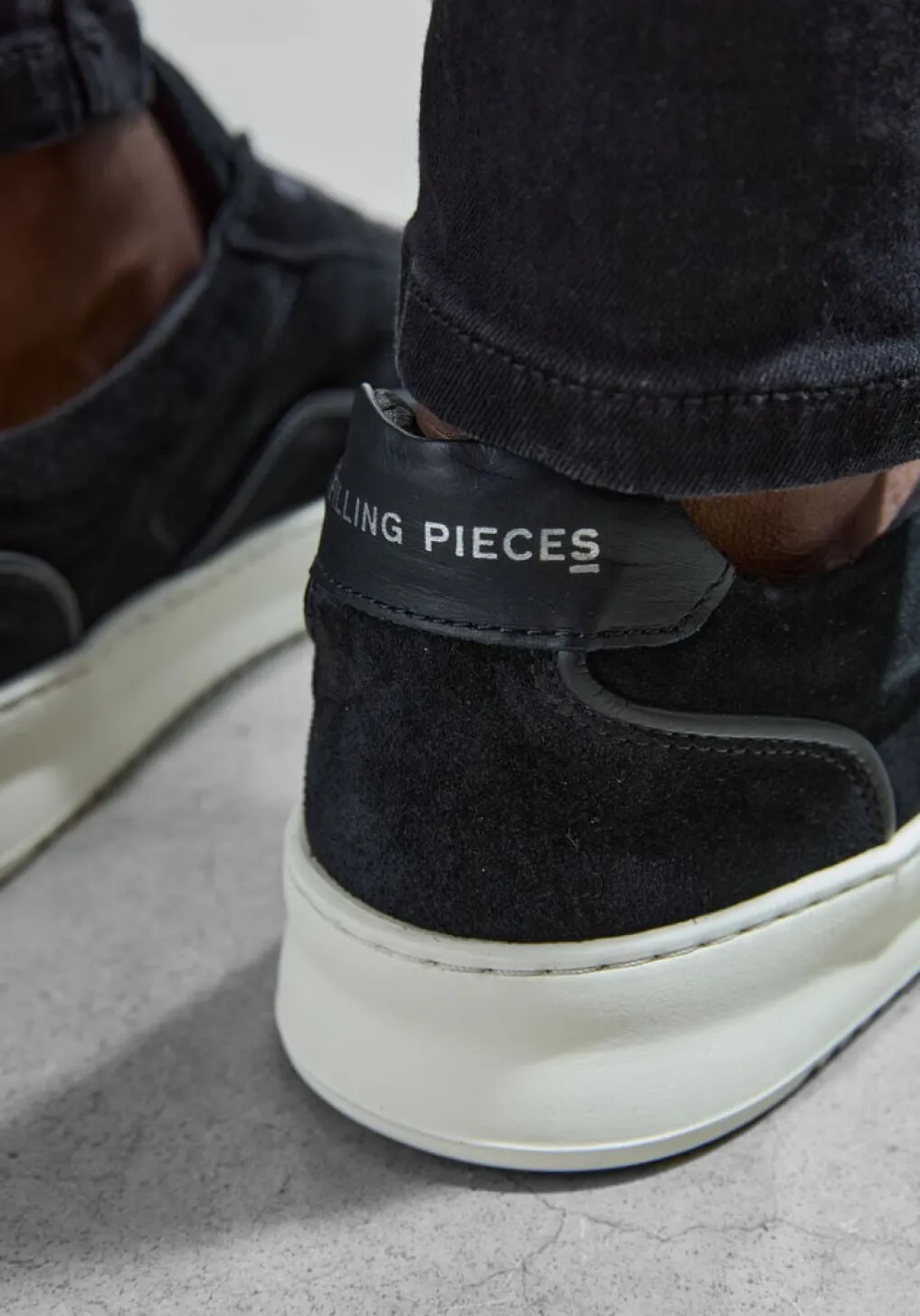 Heren FILLING PIECES e lage sneakers mondo suede lux