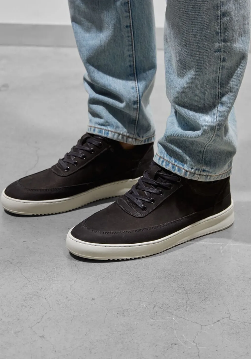 Heren FILLING PIECES e lage sneakers low top ripple nubuck