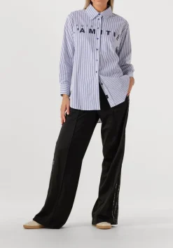 DAMES HAUTE L'AMITIÉ e haute l'amitié wijde broek logo tape track tall pant