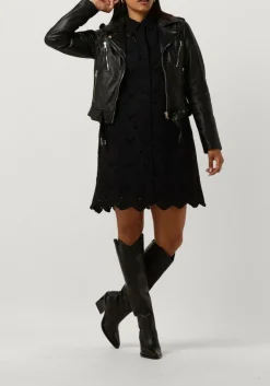 DAMES IBANA e leren jas moss