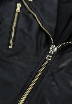 DAMES IBANA e leren jas moss