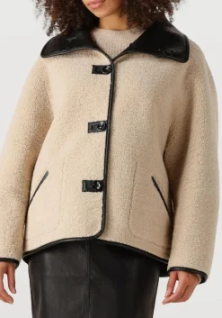 DAMES KNIT-TED e leren jas cozy