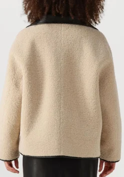 DAMES KNIT-TED e leren jas cozy