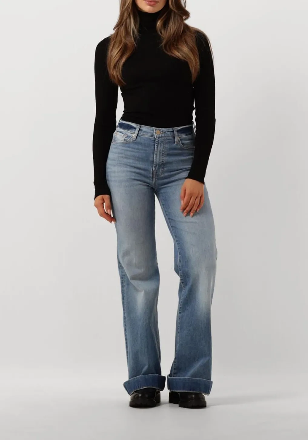 DAMES ROSEMUNDE e coltrui silk t-shirt w/ roller neck