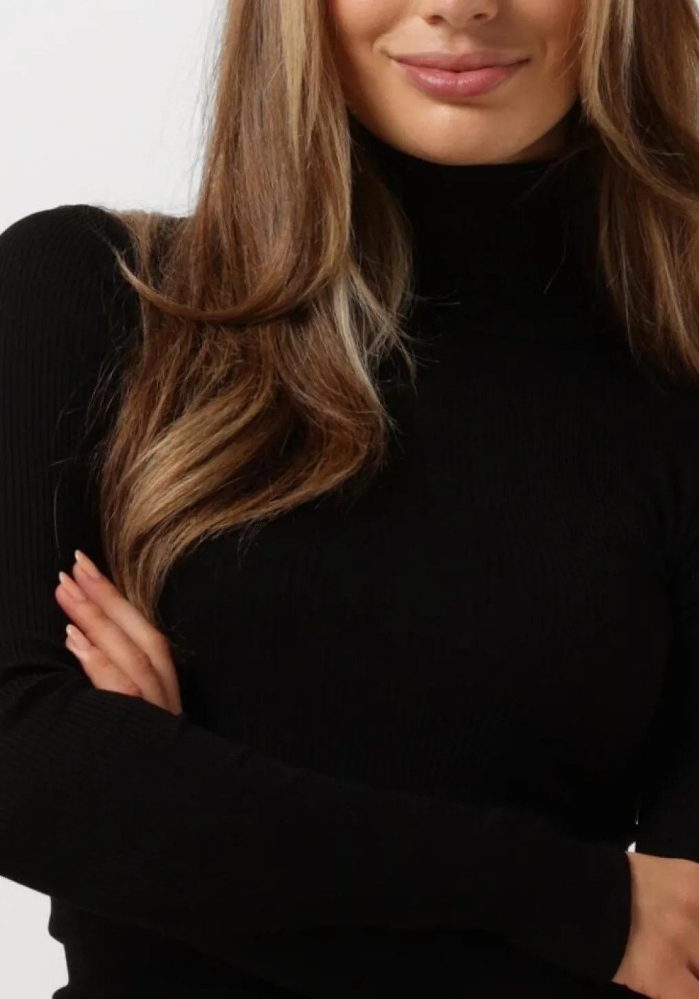 DAMES ROSEMUNDE e coltrui silk t-shirt w/ roller neck