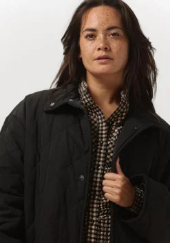 DAMES STAND STUDIO e gewatteerde jas sage coat