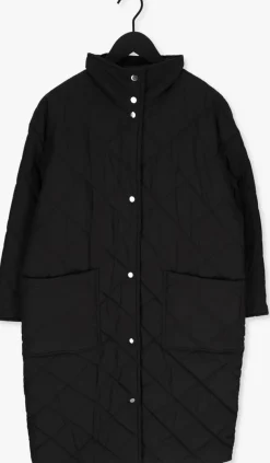 DAMES STAND STUDIO e gewatteerde jas sage coat