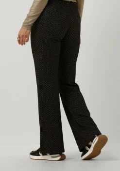 DAMES SUMMUM e flared broek flared pants mini pattern jacquard