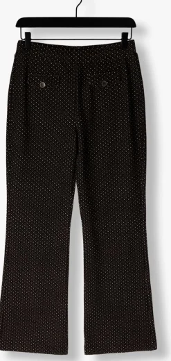 DAMES SUMMUM e flared broek flared pants mini pattern jacquard