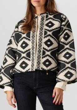 DAMES SUMMUM e jack short round neck jacket geo aztek