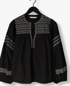 DAMES SUMMUM e top top embroidered cotton poplin