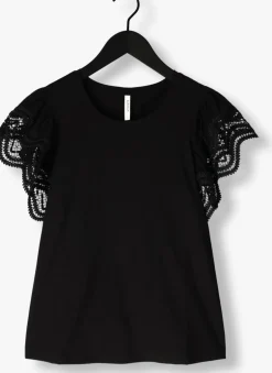 DAMES SUMMUM e t-shirt jersey top tee with lace