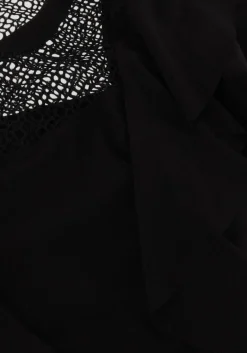 DAMES SUMMUM e t-shirt short sleeve ruffle top crepe jersey