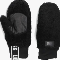 DAMES UGG e handschoenen sherpa mitten w logo tape