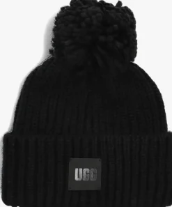 DAMES UGG e muts chunky rib knit beanie w pom