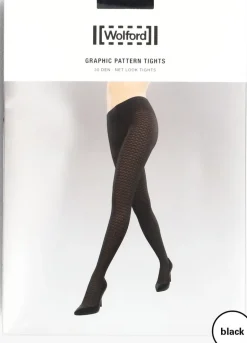 DAMES WOLFORD e panty's graphic pattern tights