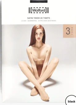 DAMES WOLFORD e panty's satin touch 20 tights 3 pack